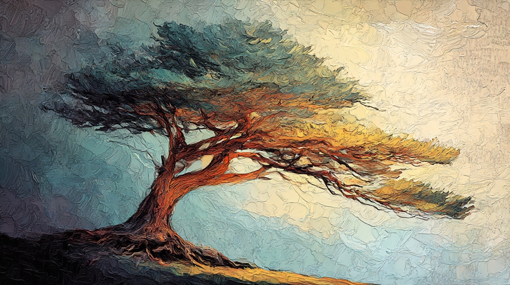 A lone tree by Usha M Reddy